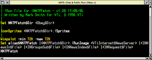NNTPFetch !Run file
